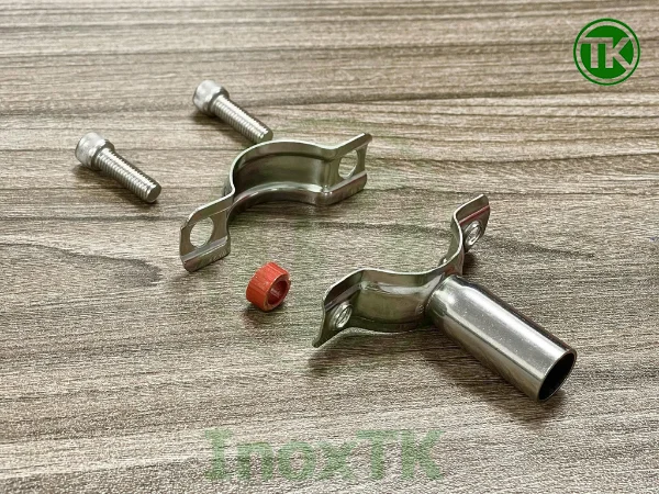 Cấu tạo của đai ôm inox có chân hàn