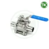 Van Bi 3PC Hàn Vi Sinh Tay Gạt Có Khóa Inox 316L