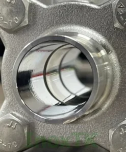 Bề mặt tiếp xúc được đánh bóng của van bi 3PC hàn vi sinh tay gạt có khóa inox 316L