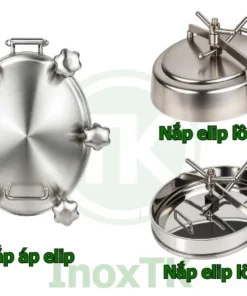 Nắp áp elip khác gì về kết cấu so với nắp elip lồi và lõm?