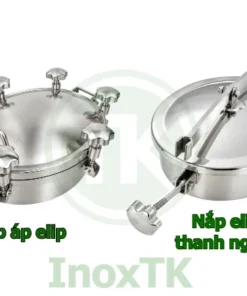 Phân biệt nắp áp elip với nắp elip thanh ngang