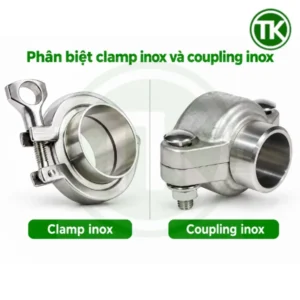 Phân biệt clamp inox và coupling inox
